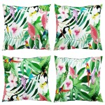 vidaXL Perne decorative, 4 buc., multicolor, 50x50 cm, material textil