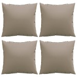 vidaXL Perne de canapea, 4 buc., taupe, 60x60 cm, textil