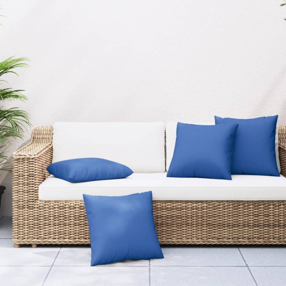 vidaXL Perne de canapea, 4 buc., albastru regal, 60x60 cm, textil