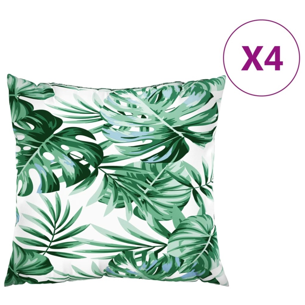 vidaXL Perne de canapea, 4 buc., model frunze, 60x60 cm, textil