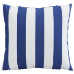 vidaXL Perne decorative, 4 buc., dungi albastru&alb, 60x60 cm, textil