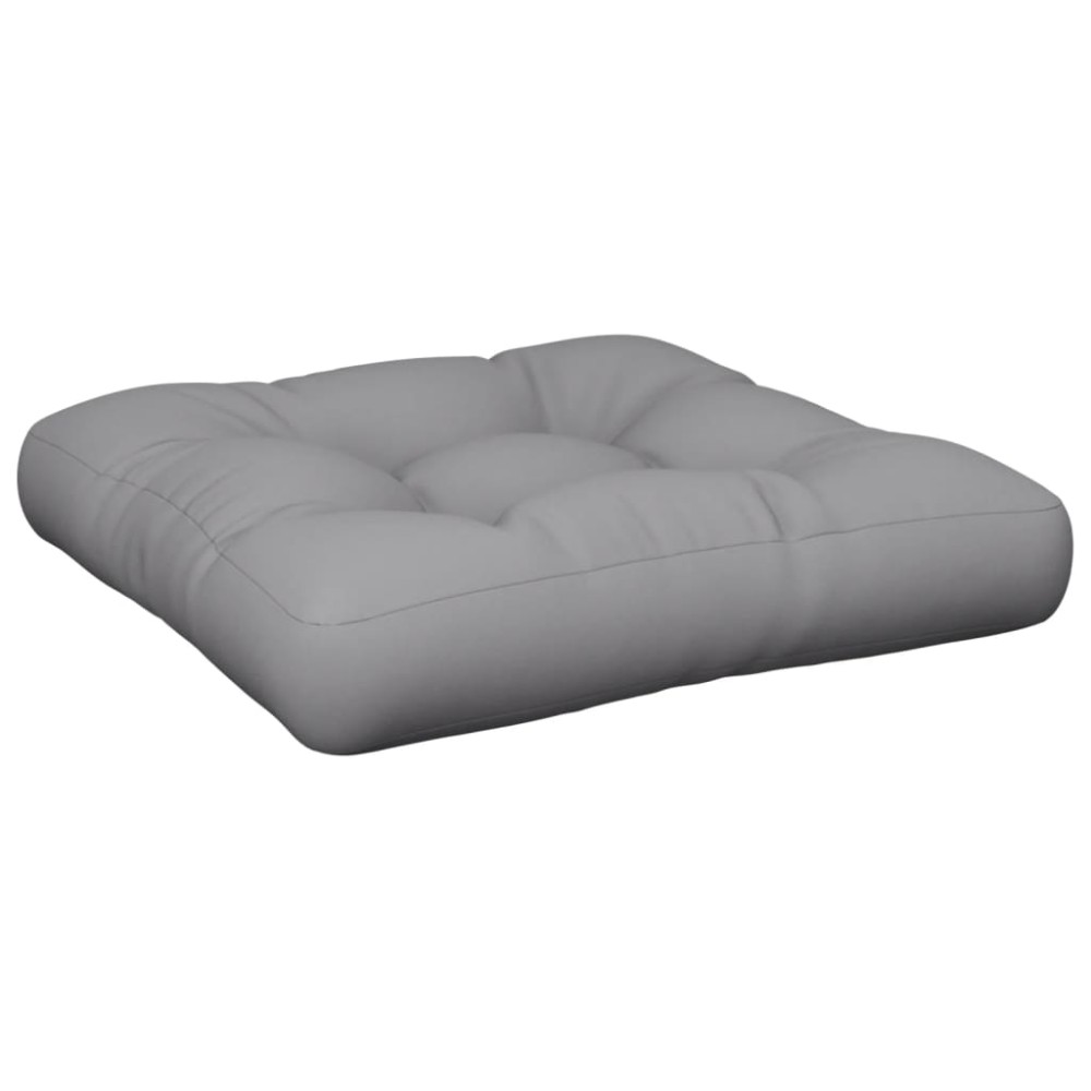 vidaXL Pernă de paleți, gri, 60x60x12 cm, material textil