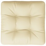 vidaXL Pernă de paleți, crem, 60x60x12 cm, material textil vidaXL Pernă de paleți, crem, 60x60x12 cm, material textil