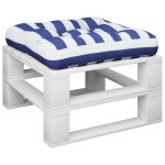 vidaXL Pernă de paleți, dungi albastru/alb, 60x60x12 cm, textil vidaXL Pernă de paleți, dungi albastru/alb, 60x60x12 cm, textil