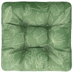 vidaXL Pernă de paleți, model frunze, 60x60x12 cm, textil vidaXL Pernă de paleți, model frunze, 60x60x12 cm, textil