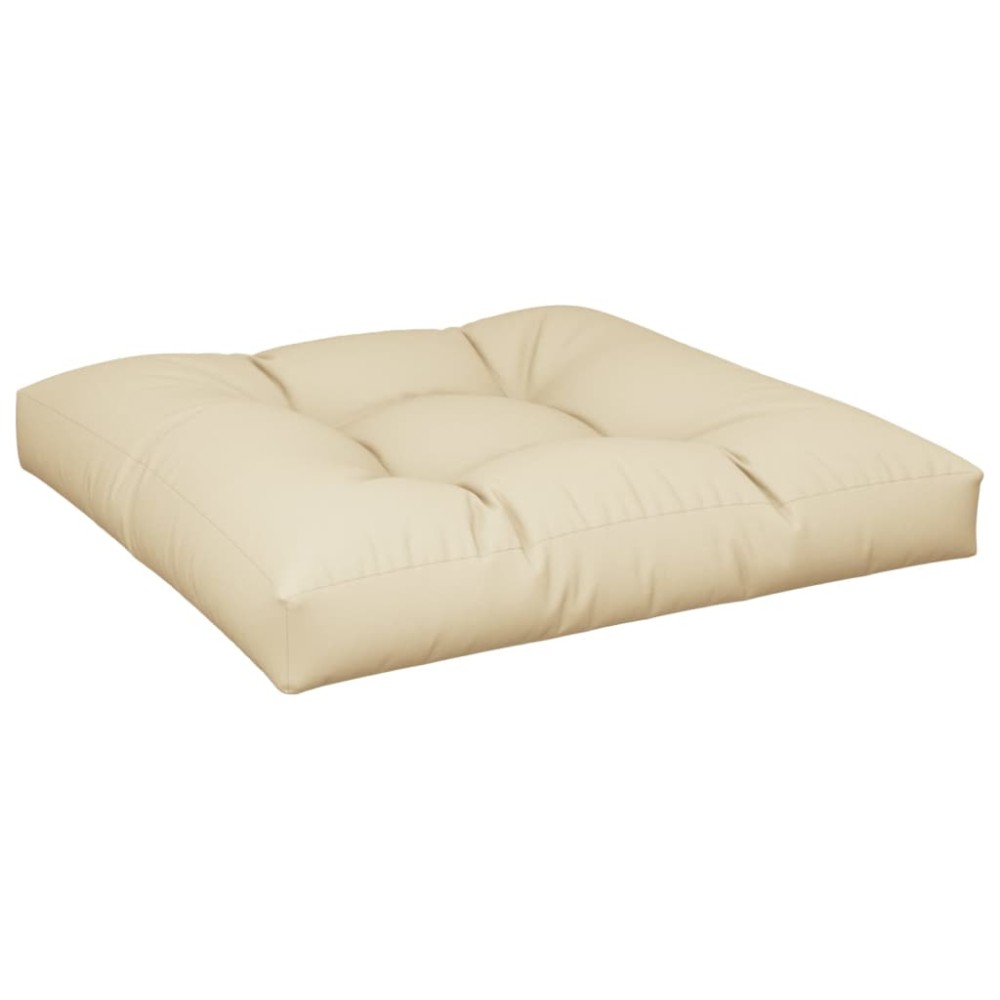 vidaXL Pernă pentru paleți, bej, 80x80x12 cm, material textil