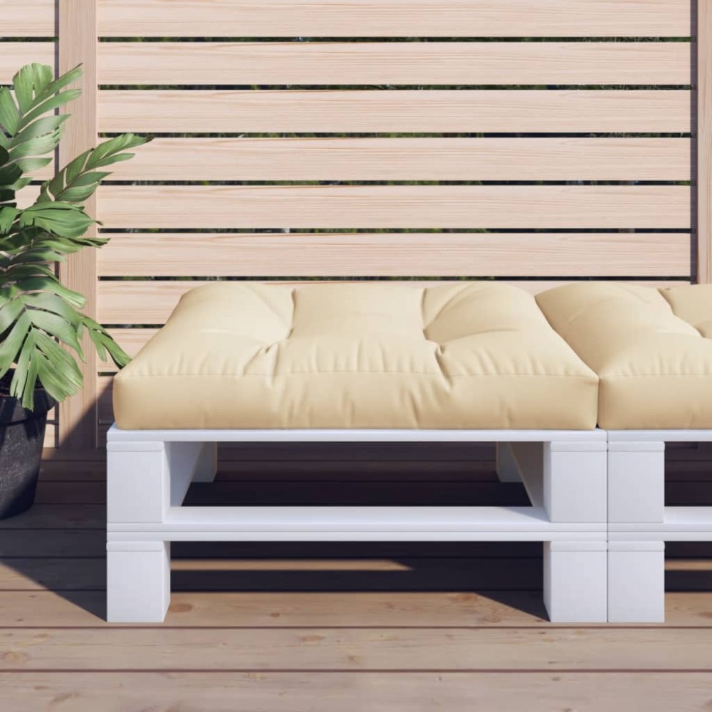 vidaXL Pernă pentru paleți, bej, 80x80x12 cm, material textil