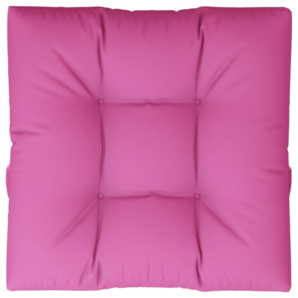 vidaXL Pernă de paleți, roz, 80x80x12 cm, material textil