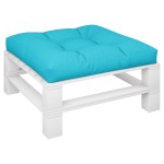 vidaXL Pernă de paleți, turcoaz, 80x80x12 cm, material textil vidaXL Pernă de paleți, turcoaz, 80x80x12 cm, material textil