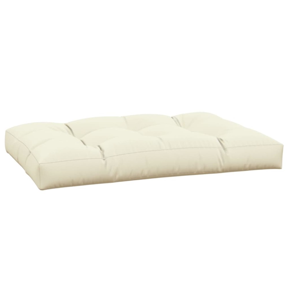 vidaXL Pernă pentru paleți, crem, 120x80x12 cm, material textil