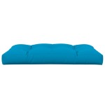 vidaXL Pernă pentru paleți, albastru, 120x80x12 cm, material textil