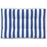 vidaXL Pernă de paleți, dungi albastru/alb, 120x80x12 cm, textil vidaXL Pernă de paleți, dungi albastru/alb, 120x80x12 cm, textil