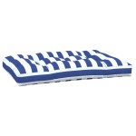vidaXL Pernă de paleți, dungi albastru/alb, 120x80x12 cm, textil vidaXL Pernă de paleți, dungi albastru/alb, 120x80x12 cm, textil