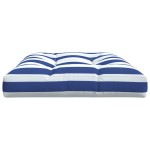 vidaXL Pernă de paleți, dungi albastru/alb, 120x80x12 cm, textil vidaXL Pernă de paleți, dungi albastru/alb, 120x80x12 cm, textil