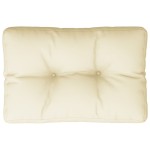 vidaXL Pernă de paleți, crem, 50x40x12 cm, material textil vidaXL Pernă de paleți, crem, 50x40x12 cm, material textil