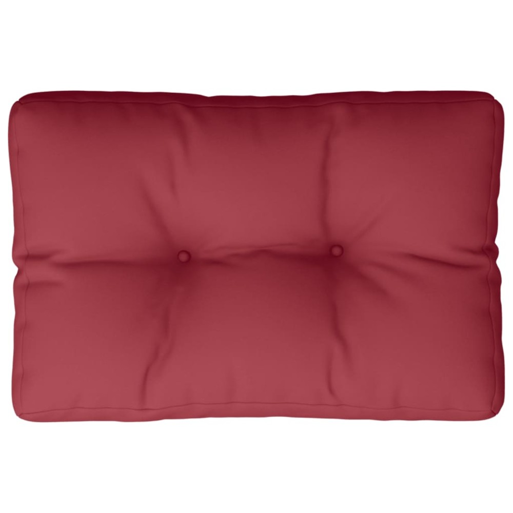 vidaXL Pernă de paleți, roșu vin, 50x40x12 cm, material textil
