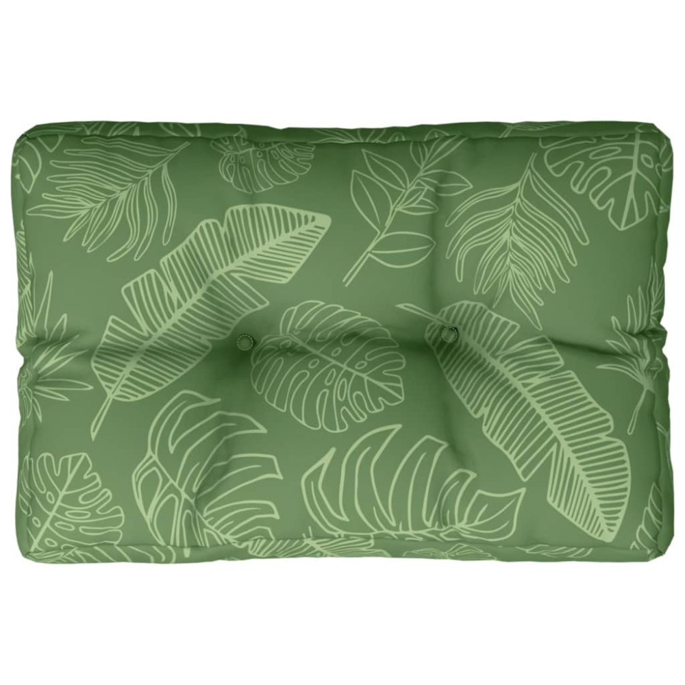 vidaXL Pernă de paleți, model frunze, 50x40x12 cm, textil
