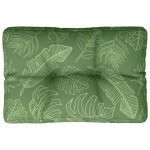 vidaXL Pernă de paleți, model frunze, 50x40x12 cm, textil