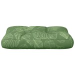 vidaXL Pernă de paleți, model frunze, 50x40x12 cm, textil
