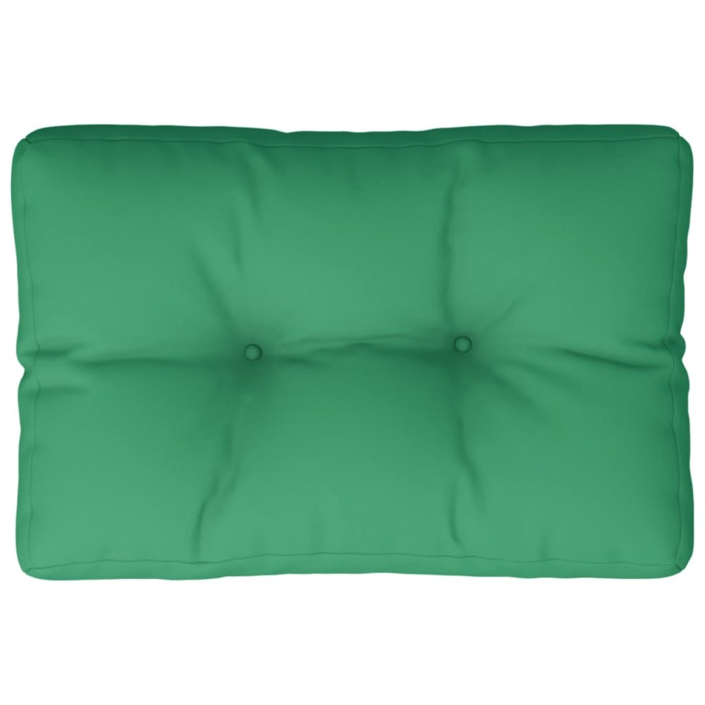 vidaXL Pernă de paleți, verde, 60x40x12 cm, material textil