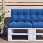 vidaXL Pernă de paleți, albastru regal, 60x40x12 cm, material textil vidaXL Pernă de paleți, albastru regal, 60x40x12 cm, material textil