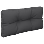 vidaXL Pernă de paleți, negru, 70x40x12 cm, material textil