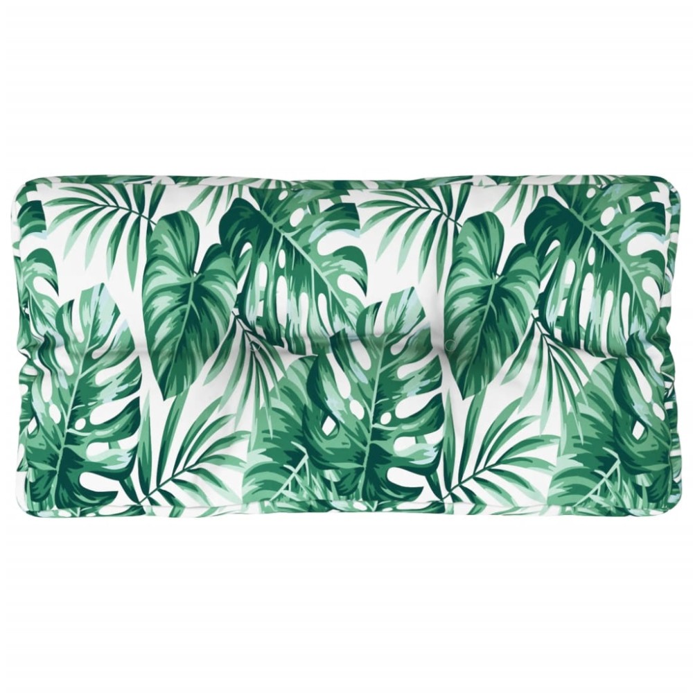 vidaXL Pernă de paleți, model frunze, 70x40x12 cm, textil