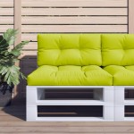 vidaXL Pernă paleți, verde strălucitor, 80x40x12 cm, material textil vidaXL Pernă paleți, verde strălucitor, 80x40x12 cm, material textil