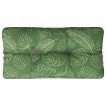 vidaXL Pernă de paleți, model frunze, 80x40x12 cm, textil