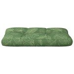 vidaXL Pernă de paleți, model frunze, 80x40x12 cm, textil