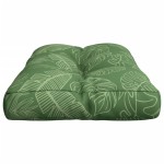 vidaXL Pernă de paleți, model frunze, 80x40x12 cm, textil