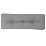 vidaXL Pernă de paleți, gri, 120x40x12 cm, material textil