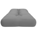 vidaXL Pernă de paleți, gri, 120x40x12 cm, material textil