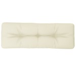 vidaXL Pernă de paleți, crem, 120x40x12 cm, material textil vidaXL Pernă de paleți, crem, 120x40x12 cm, material textil