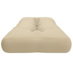 vidaXL Pernă de paleți, bej, 120x40x12 cm, material textil vidaXL Pernă de paleți, bej, 120x40x12 cm, material textil