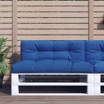 vidaXL Pernă de paleți, albastru regal, 120x40x12 cm, material textil vidaXL Pernă de paleți, albastru regal, 120x40x12 cm, material textil