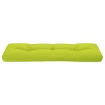 vidaXL Pernă de paleți, verde aprins, 120x40x12 cm, material textil