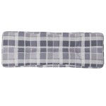 vidaXL Pernă de paleți, gri carouri, 120x40x12 cm, material textil vidaXL Pernă de paleți, gri carouri, 120x40x12 cm, material textil