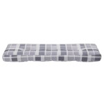 vidaXL Pernă de paleți, gri carouri, 120x40x12 cm, material textil vidaXL Pernă de paleți, gri carouri, 120x40x12 cm, material textil