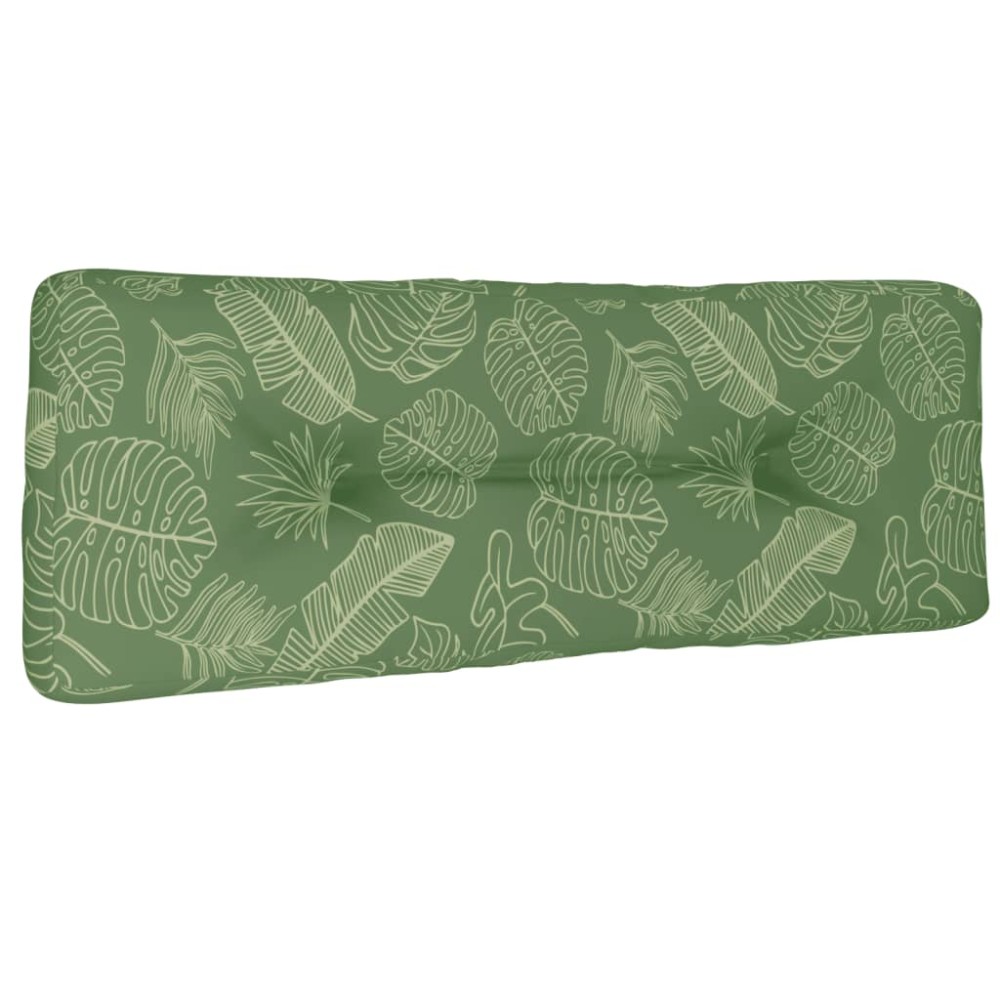 vidaXL Pernă de paleți, model frunze, 120x40x12 cm, textil