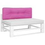 vidaXL Pernă de paleți, roz, 120x40x12 cm, textil vidaXL Pernă de paleți, roz, 120x40x12 cm, textil