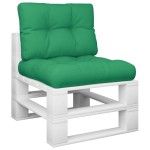vidaXL Perne de paleți, 2 buc, verde, material textil