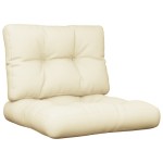 vidaXL Perne de paleți, 2 buc., crem, material textil