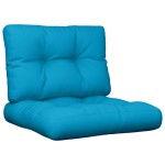 vidaXL Perne de paleți, 2 buc., albastru, material textil