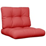 vidaXL Perne de paleți, 2 buc. roșu, material textil