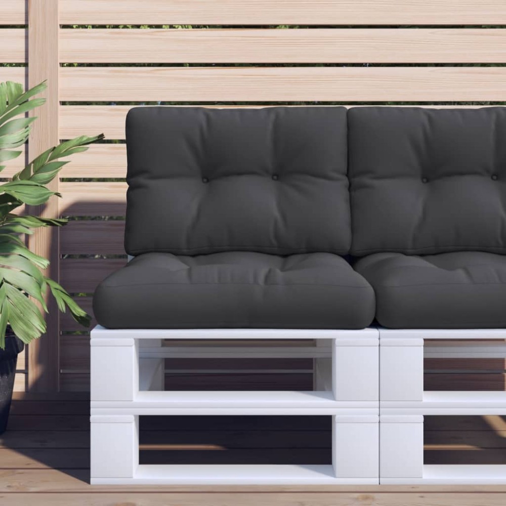 vidaXL Perne de paleți, 2 buc., negru, material textil