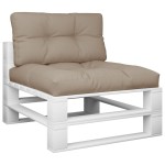 vidaXL Perne de paleți, 2 buc., gri taupe, material textil