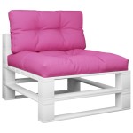 vidaXL Perne de paleți, 2 buc., roz, material textil