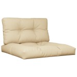 vidaXL Perne pentru paleți, 2 buc., bej, material textil