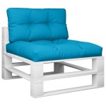 vidaXL Perne de paleți, 2 buc., albastru, material textil